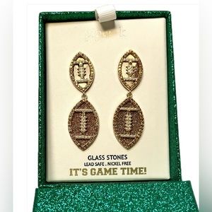 Football Dangle Earrings by Piper K